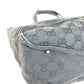 GUCCI 113017 Logo GG Bag Shoulder Tote Bag Shoulder Bag GG Canvas/Leather Unisex Black