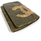 CHANEL A26723 Cambon Line CC Coco Mark 6-Key Holder Key Case Leather Women's Khaki