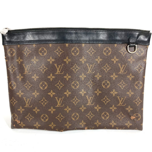 LOUIS VUITTON M69411 モノグラムマカサー ポシェットディスカバリー カバン セカンドバッグ ポーチ クラッチバッグ モノグラムマカサーキャンバス ユニセックス ブラウン