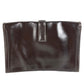 HERMES H Logo Vintage Jige PM Jige PM Bag Document Holder Flap Clutch Bag Leather Unisex Dark Brown