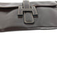 HERMES H Logo Vintage Jige PM Jige PM Bag Document Holder Flap Clutch Bag Leather Unisex Dark Brown