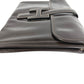 HERMES H Logo Vintage Jige PM Jige PM Bag Document Holder Flap Clutch Bag Leather Unisex Dark Brown