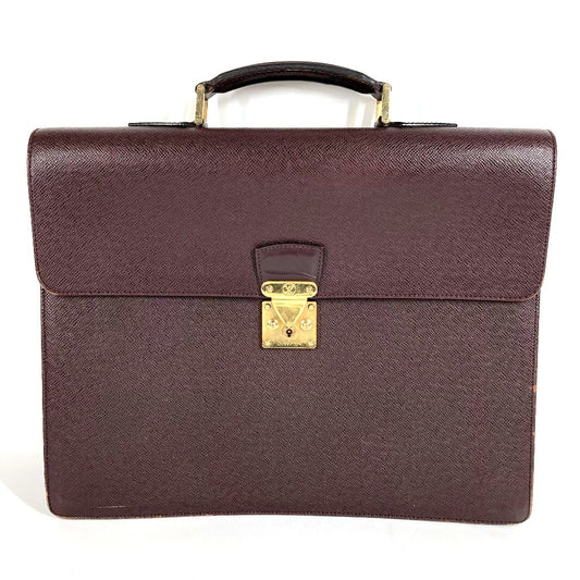 LOUIS VUITTON M30036 タイガ セルヴィエット モスコバ カバン ハンドバッグ 書類バッグ ブリーフケース ビジネスバッグ タイガレザー ユニセックス アカジュー パープル