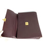 LOUIS VUITTON M30036 Taiga Serviet Moskova Bag Handbag Document Bag Briefcase Business Bag Taiga Leather Unisex Acajou Purple