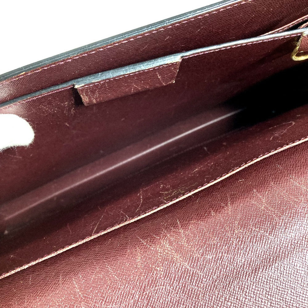 LOUIS VUITTON M30036 Taiga Serviet Moskova Bag Handbag Document Bag Briefcase Business Bag Taiga Leather Unisex Acajou Purple