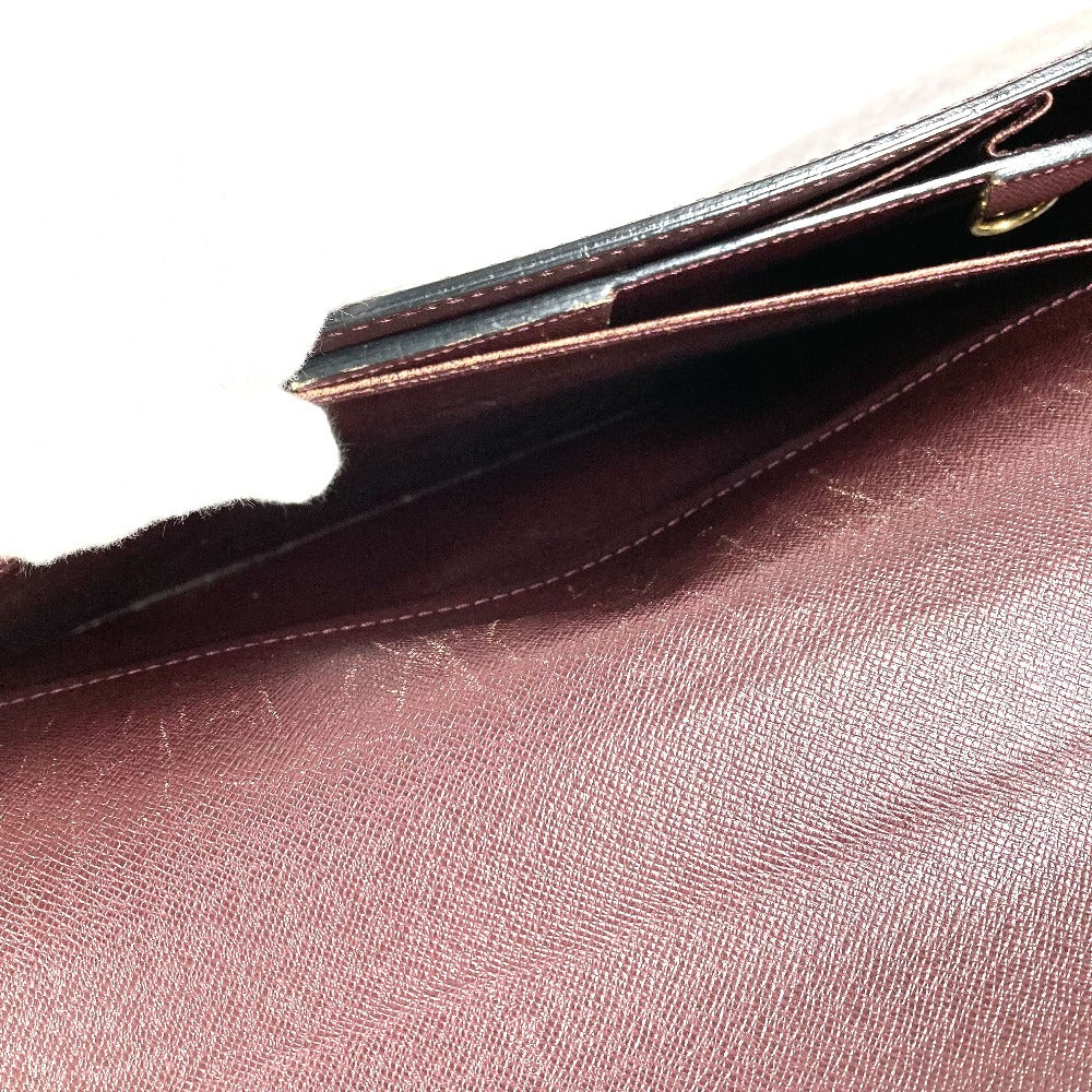 LOUIS VUITTON M30036 Taiga Serviet Moskova Bag Handbag Document Bag Briefcase Business Bag Taiga Leather Unisex Acajou Purple