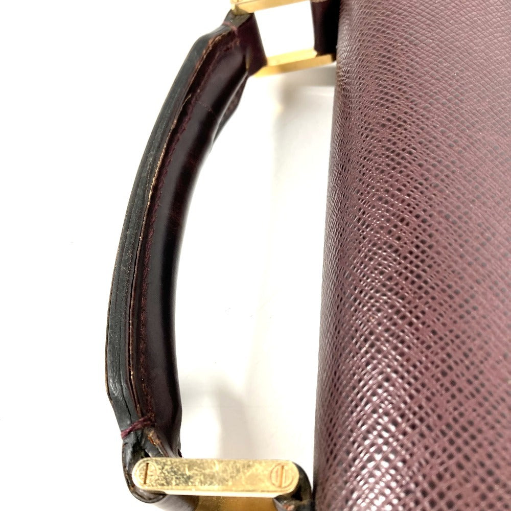 LOUIS VUITTON M30036 Taiga Serviet Moskova Bag Handbag Document Bag Briefcase Business Bag Taiga Leather Unisex Acajou Purple