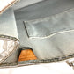 LOUIS VUITTON M40269 Monogram Miroir Sac Plat Handbag Tote Bag Vertical Leather Unisex Argent Silver