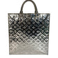 LOUIS VUITTON M40269 Monogram Miroir Sac Plat Handbag Tote Bag Vertical Leather Unisex Argent Silver