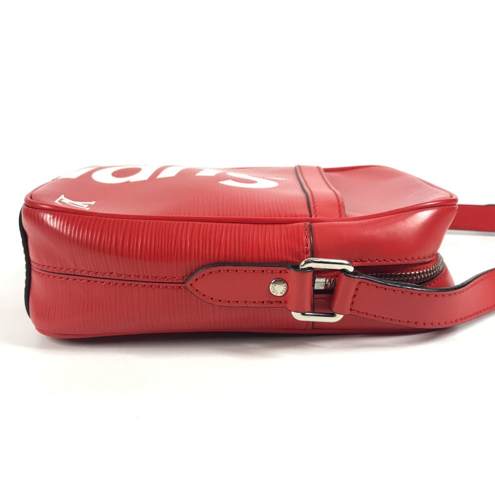 LOUIS VUITTON M53417 エピ supreme シュプリーム コラボ ダヌーブPM ダヌーブ PM カバン 斜め掛け ポシェット ショルダーバッグ エピレザー レディース レッド