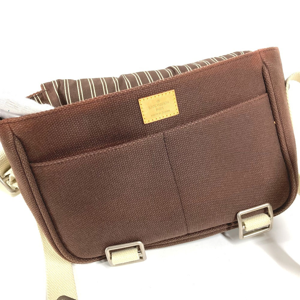 LOUIS VUITTON M80661 アンティグア ブザスPM ブザス PM カバン 斜め掛け フラップ ショルダーバッグ キャンバス ユニセックス ブラウン