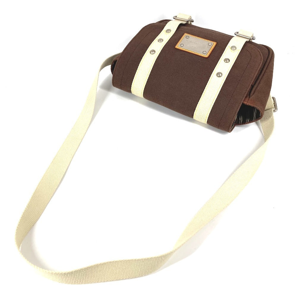 LOUIS VUITTON M80661 アンティグア ブザスPM ブザス PM カバン 斜め掛け フラップ ショルダーバッグ キャンバス ユニセックス ブラウン