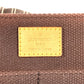 LOUIS VUITTON M80661 アンティグア ブザスPM ブザス PM カバン 斜め掛け フラップ ショルダーバッグ キャンバス ユニセックス ブラウン