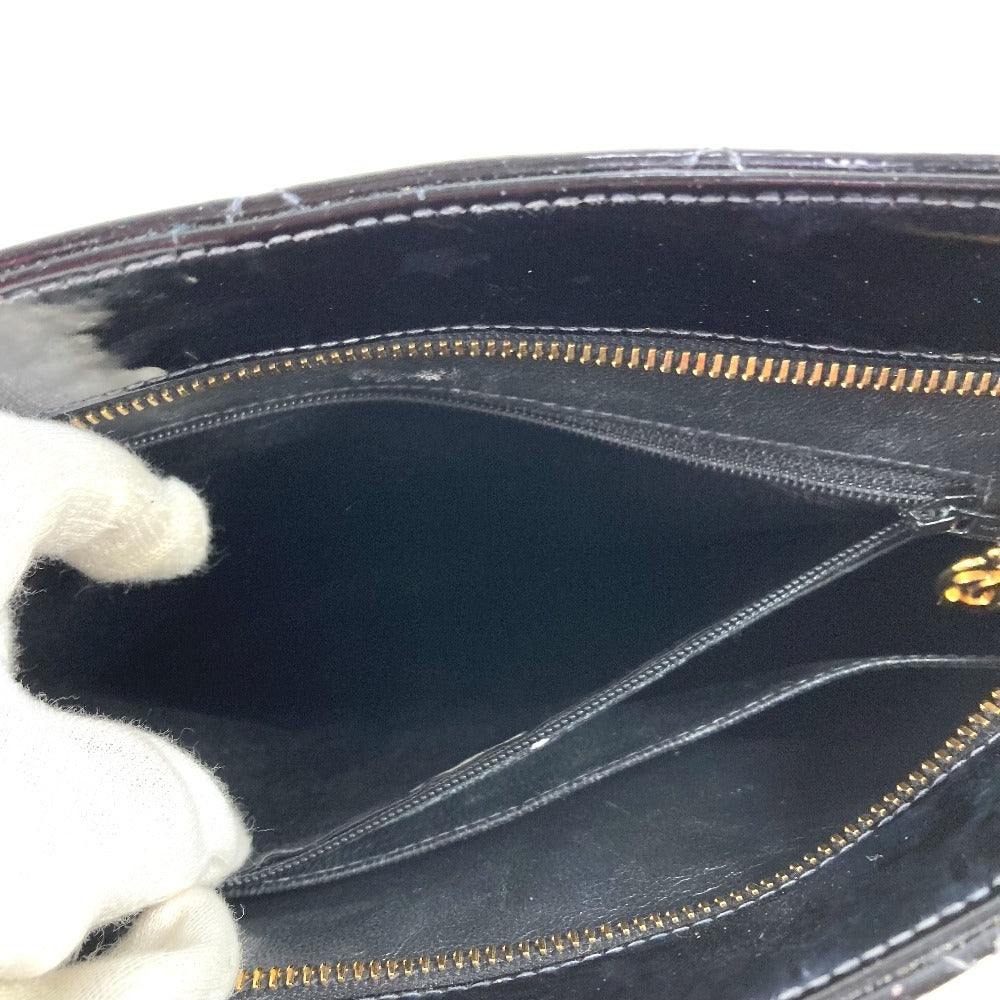CHANEL A01804 CC Coco Mark Logo Reissue Tote Handbag Shoulder Bag Enamel Women's Black