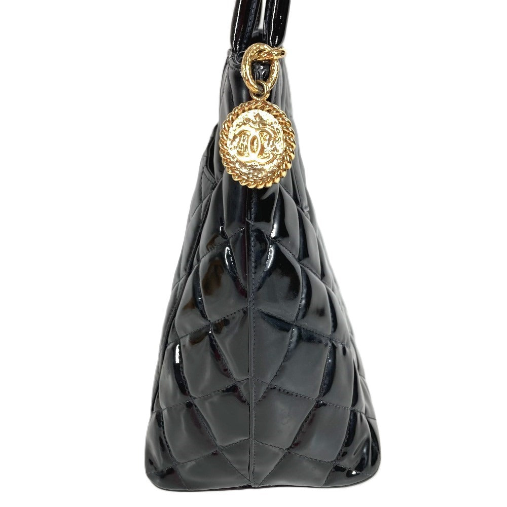 CHANEL A01804 CC Coco Mark Logo Reissue Tote Handbag Shoulder Bag Enamel Women's Black