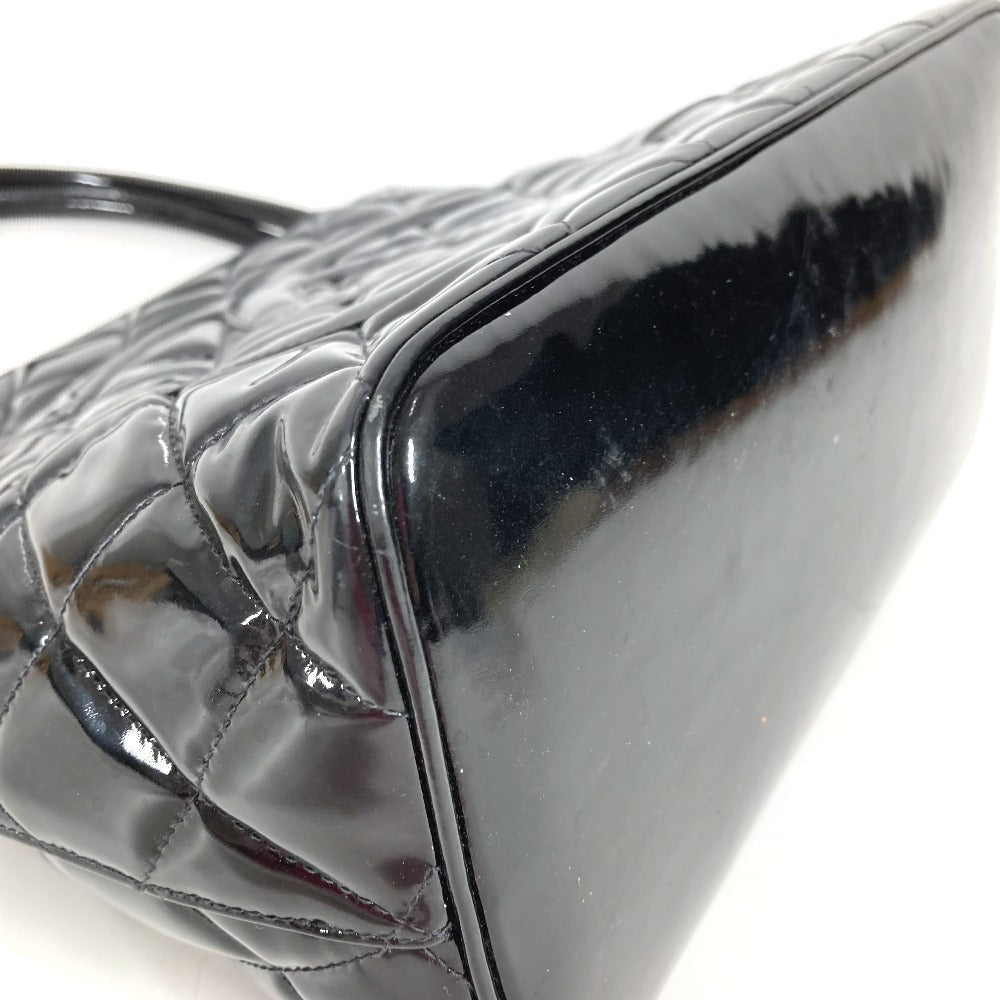 CHANEL A01804 CC Coco Mark Logo Reissue Tote Handbag Shoulder Bag Enamel Women's Black