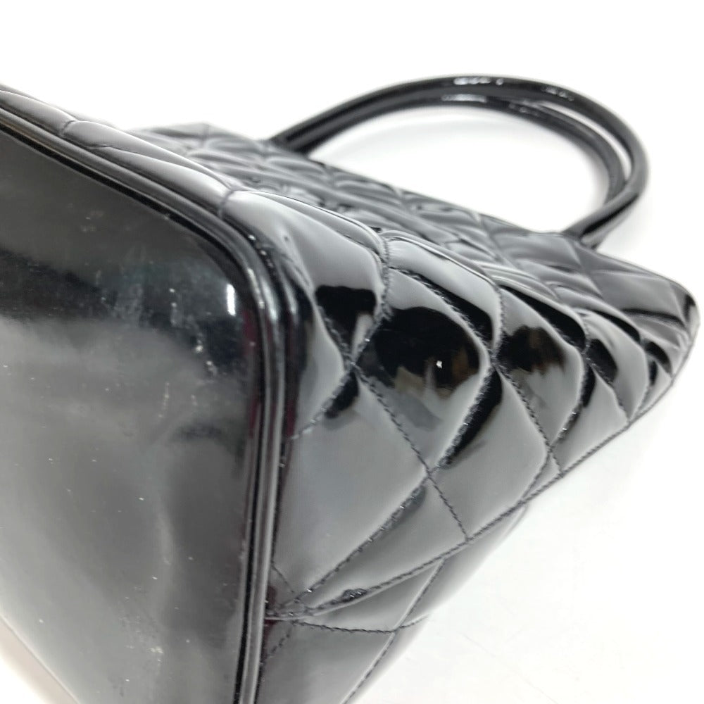 CHANEL A01804 CC Coco Mark Logo Reissue Tote Handbag Shoulder Bag Enamel Women's Black