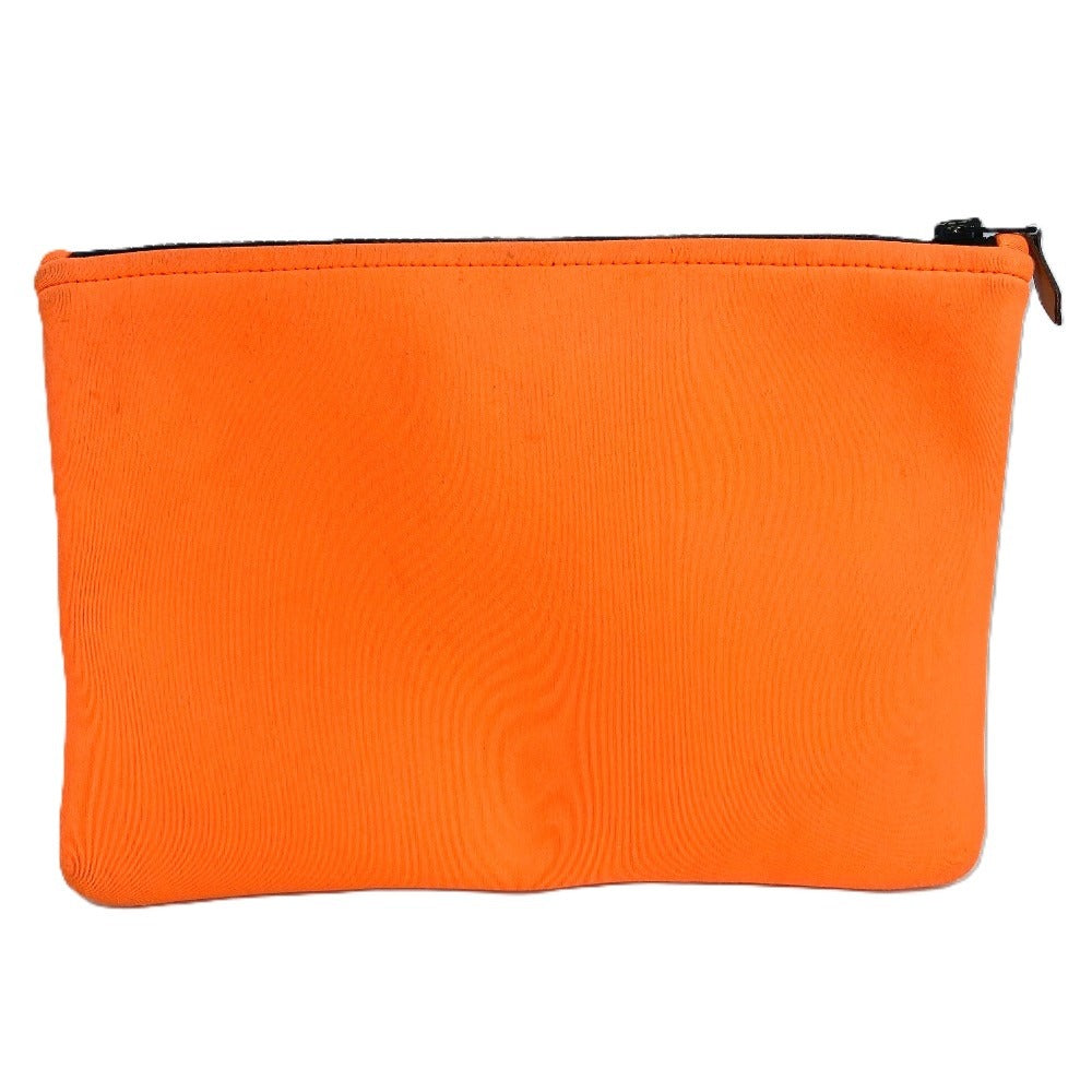 HERMES Neobain MM Clutch bag Multi-pouch Makeup pouch Pouch Polyamide Unisex Orange