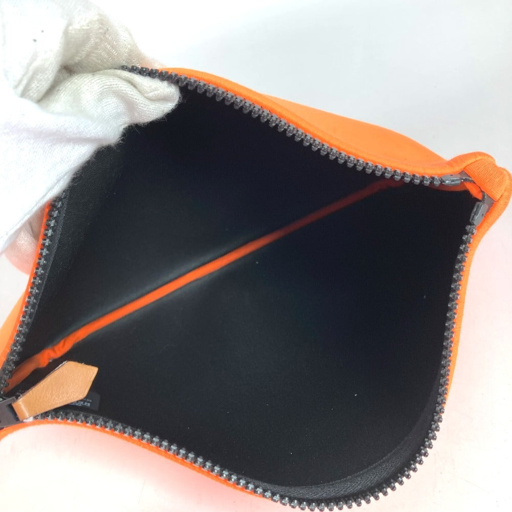 HERMES Neobain MM Clutch bag Multi-pouch Makeup pouch Pouch Polyamide Unisex Orange