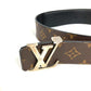 LOUIS VUITTON M9821T モノグラム ベルト LV イニシャル 40MM 小物 リバーシブル ベルト モノグラムキャンバス メンズ ブラウン