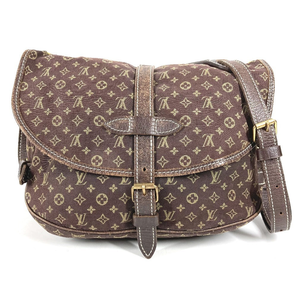 LOUIS VUITTON M95227 モノグラムミニラン ソミュール30 ソミュール 30 カバン 斜め掛け フラップ ショルダーバッグ モノグラムミニランキャンバス ユニセックス ブラウン