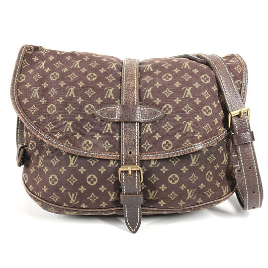 LOUIS VUITTON M95227 モノグラムミニラン ソミュール30 ソミュール 30 カバン 斜め掛け フラップ ショルダーバッグ モノグラムミニランキャンバス ユニセックス ブラウン