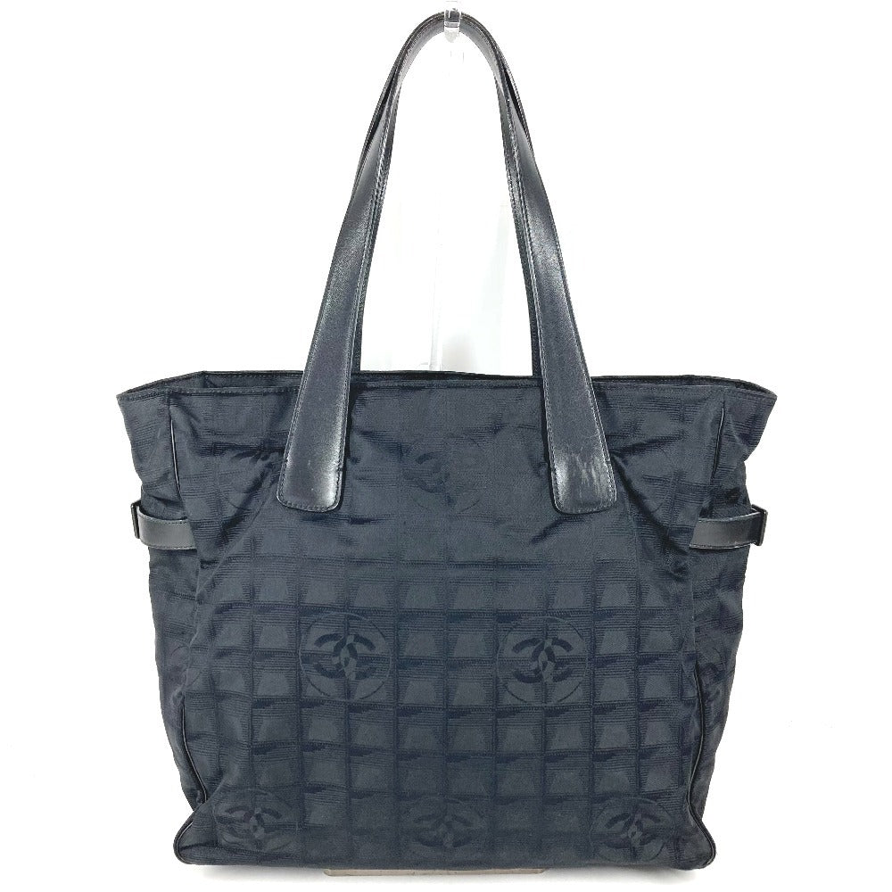 CHANEL A15825 ニュートラベルラインGM ニュートラベルライン GM トートバッグ 肩掛け カバン ショルダーバッグ ナイロン/レザー ユニセックス ブラック