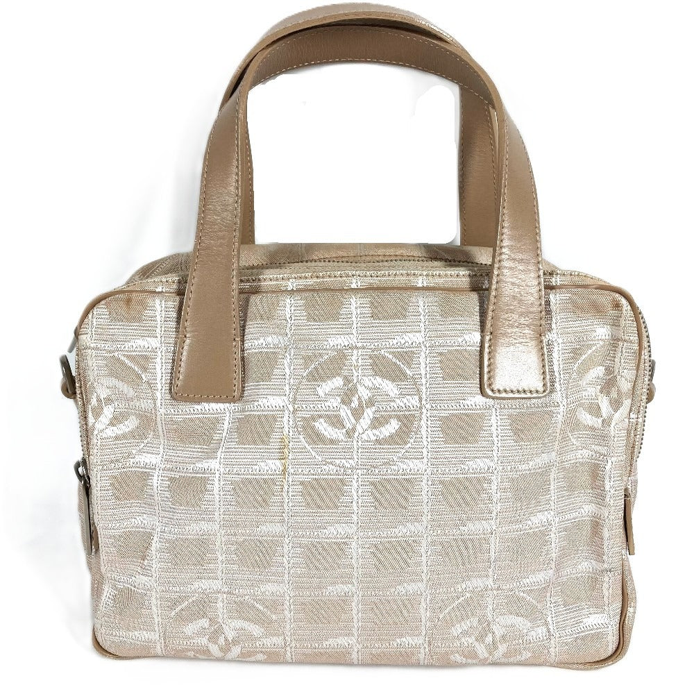 CHANEL ニュートラベルライン ロゴ カバン トートバッグ ミニバッグ ハンドバッグ ナイロンキャンバス/レザー ユニセックス ベージュ