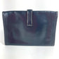 HERMES H Logo Vintage Jige PM Jige PM Bag Document Bag Flap Clutch Bag Box Calf Unisex Navy