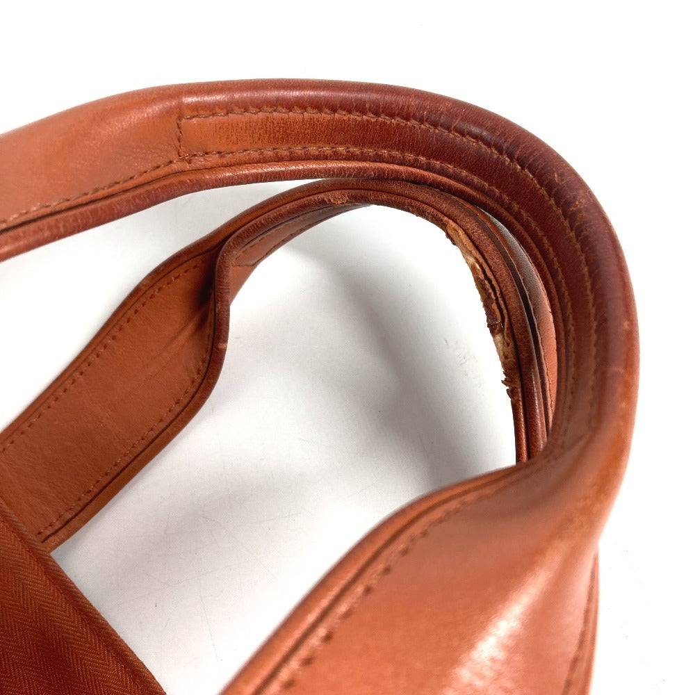 HERMES アカプルコPM アカプルコ PM カバン トートバッグ スクエア ハンドバッグ コットン ユニセックス オレンジ