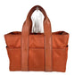 HERMES アカプルコPM アカプルコ PM カバン トートバッグ スクエア ハンドバッグ コットン ユニセックス オレンジ