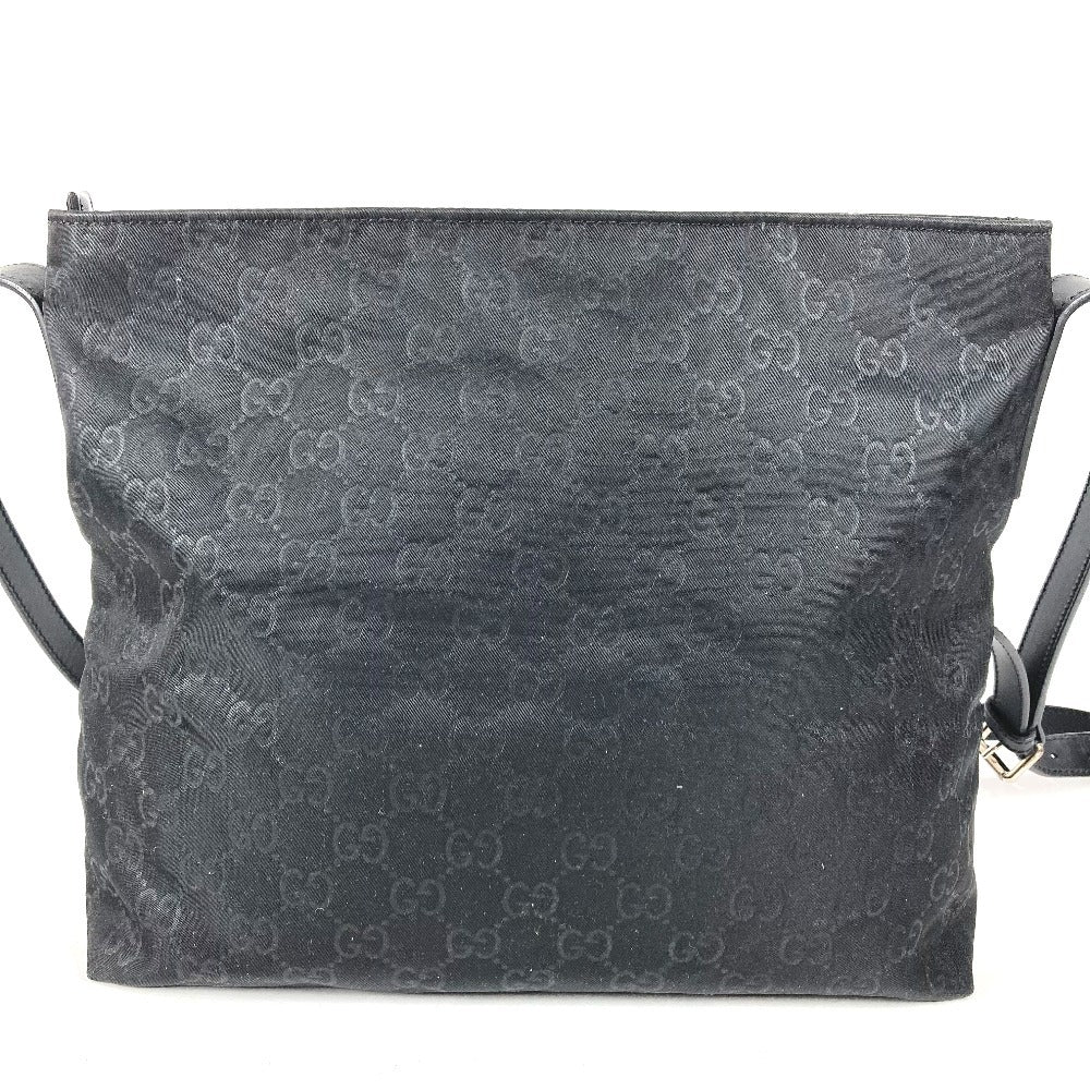 GUCCI 314529 GG ロゴ 斜め掛け カバン ショルダーバッグ レザー/ナイロン ユニセックス ブラック
