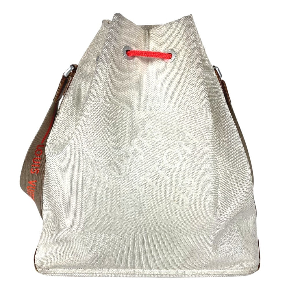 LOUIS VUITTON M80634 ダミエジェアン ボランティア 巾着バッグ 2003年ルイヴィトンカップ カバン 斜め掛け ショルダーバッグ ダミエジェアンキャンバス ユニセックス ホワイト