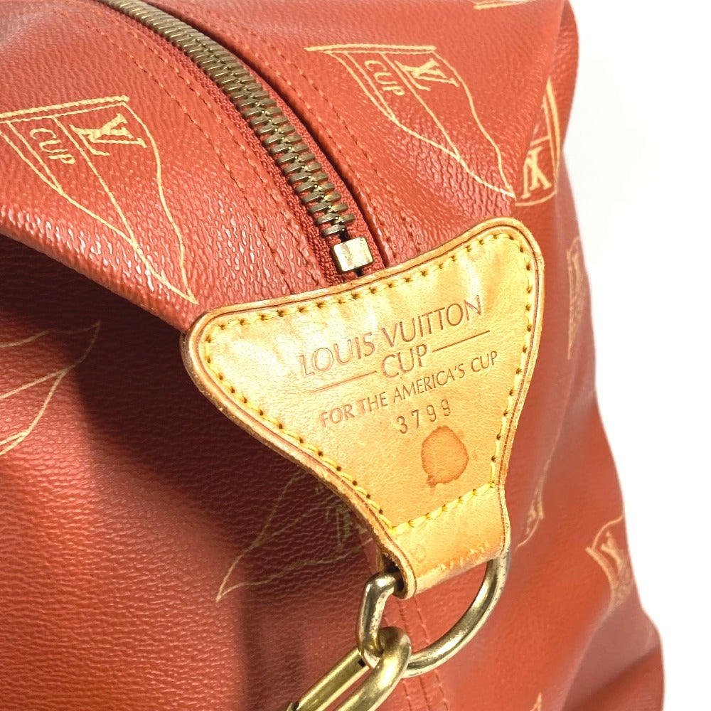 LOUIS VUITTON M80020 ルイヴィトンカップ カブール 2WAY ハンドバッグ ショルダーバッグ カバン ボストンバッグ レザー/キャンバス ユニセックス アボガニー レッド