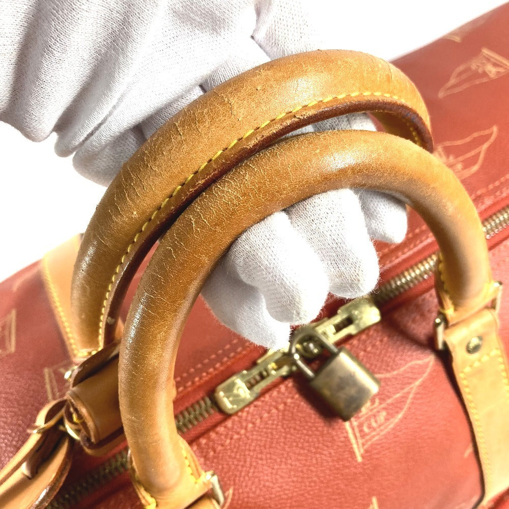 LOUIS VUITTON M80020 ルイヴィトンカップ カブール 2WAY ハンドバッグ ショルダーバッグ カバン ボストンバッグ レザー/キャンバス ユニセックス アボガニー レッド