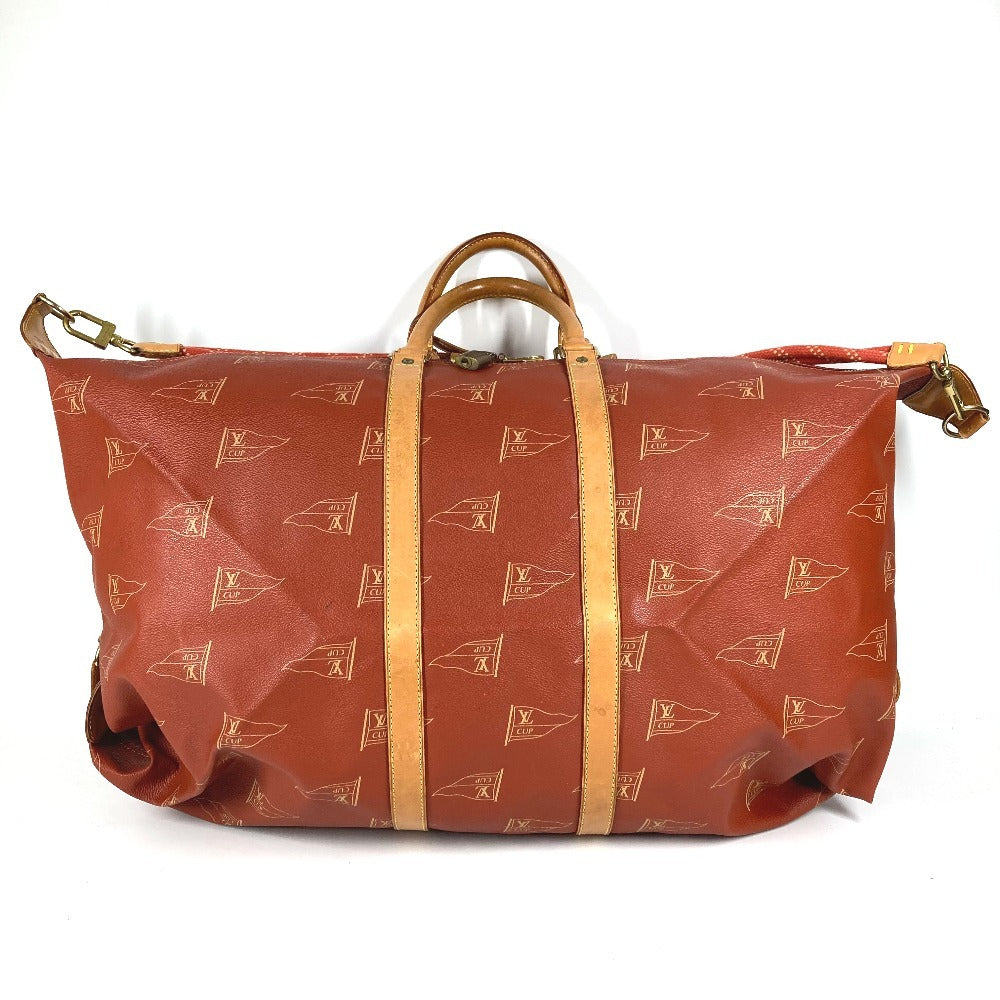 LOUIS VUITTON M80020 ルイヴィトンカップ カブール 2WAY ハンドバッグ ショルダーバッグ カバン ボストンバッグ レザー/キャンバス ユニセックス アボガニー レッド