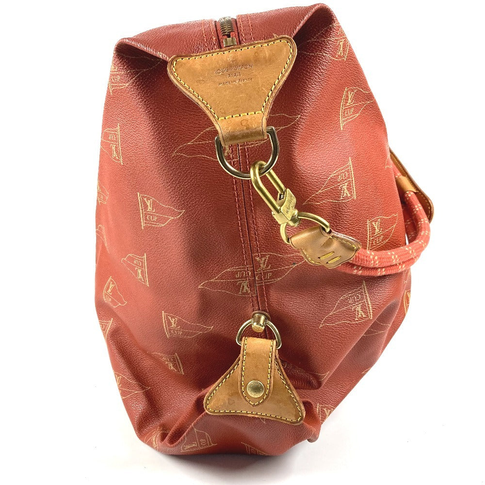 LOUIS VUITTON M80020 ルイヴィトンカップ カブール 2WAY ハンドバッグ ショルダーバッグ カバン ボストンバッグ レザー/キャンバス ユニセックス アボガニー レッド