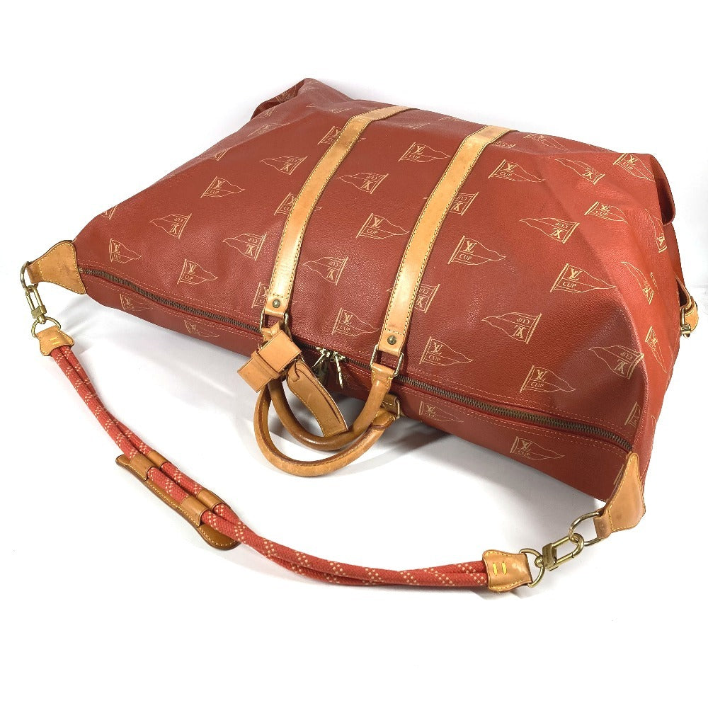 LOUIS VUITTON M80020 ルイヴィトンカップ カブール 2WAY ハンドバッグ ショルダーバッグ カバン ボストンバッグ レザー/キャンバス ユニセックス アボガニー レッド