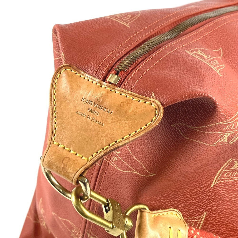 LOUIS VUITTON M80020 ルイヴィトンカップ カブール 2WAY ハンドバッグ ショルダーバッグ カバン ボストンバッグ レザー/キャンバス ユニセックス アボガニー レッド