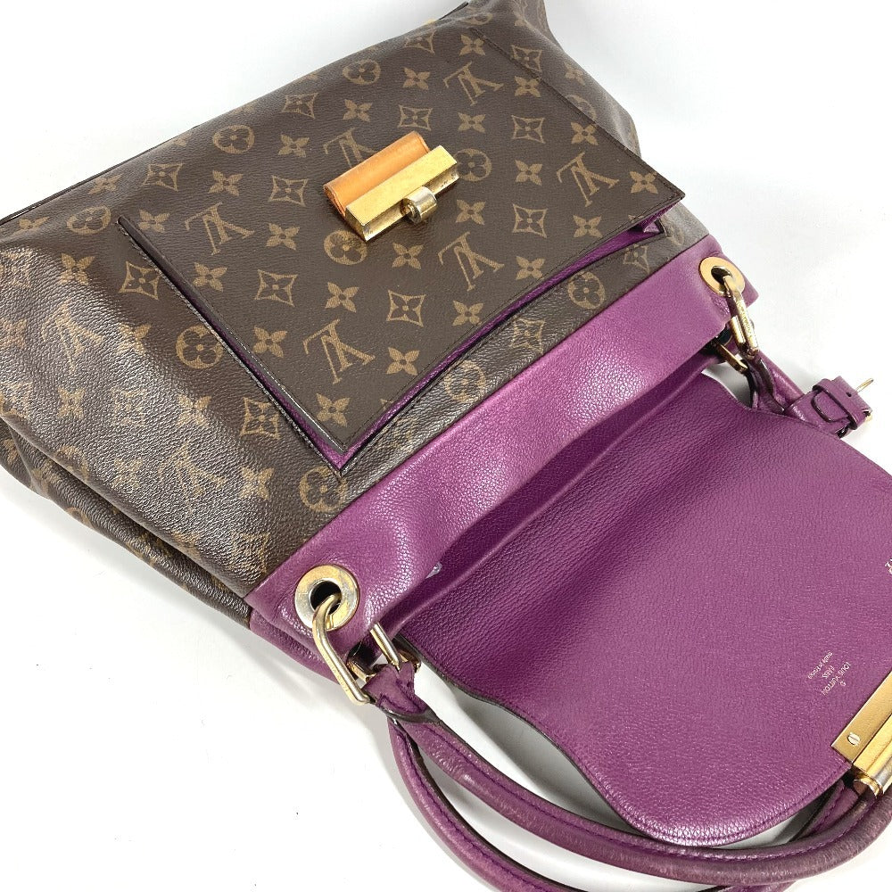 LOUIS VUITTON M40816 モノグラム オランプ カバン フラップ トートバッグ 肩掛け ショルダーバッグ モノグラムキャンバス ユニセックス オロール パープル