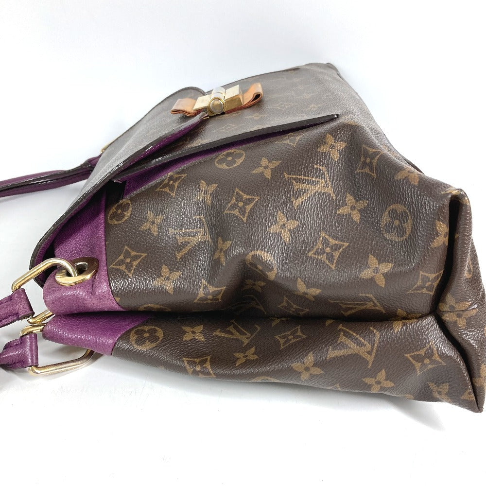 LOUIS VUITTON M40816 モノグラム オランプ カバン フラップ トートバッグ 肩掛け ショルダーバッグ モノグラムキャンバス ユニセックス オロール パープル
