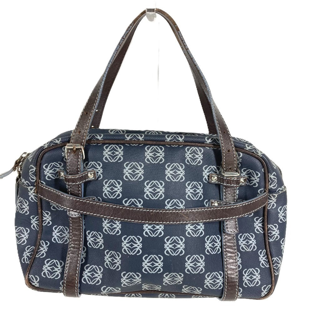 LOEWE アナグラム ロゴ カバン トートバッグ ハンドバッグ PVC/レザー ユニセックス ブルー