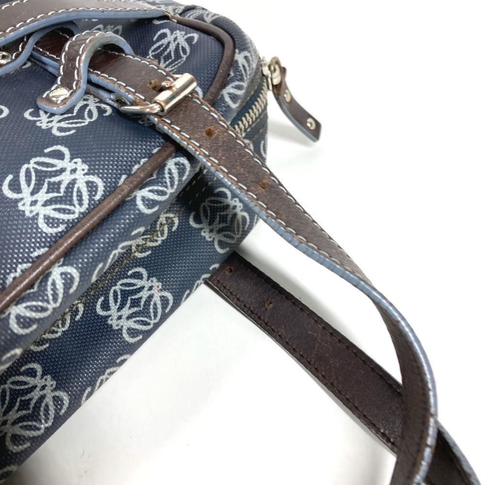 LOEWE アナグラム ロゴ カバン トートバッグ ハンドバッグ PVC/レザー ユニセックス ブルー
