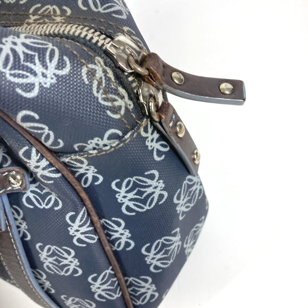 LOEWE アナグラム ロゴ カバン トートバッグ ハンドバッグ PVC/レザー ユニセックス ブルー
