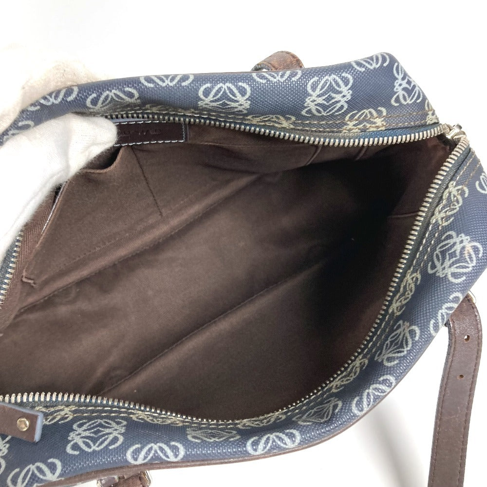 LOEWE アナグラム ロゴ カバン トートバッグ ハンドバッグ PVC/レザー ユニセックス ブルー