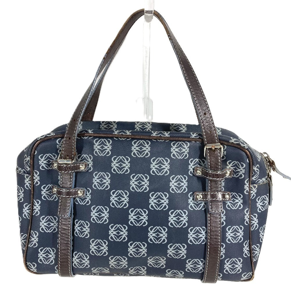 LOEWE アナグラム ロゴ カバン トートバッグ ハンドバッグ PVC/レザー ユニセックス ブルー