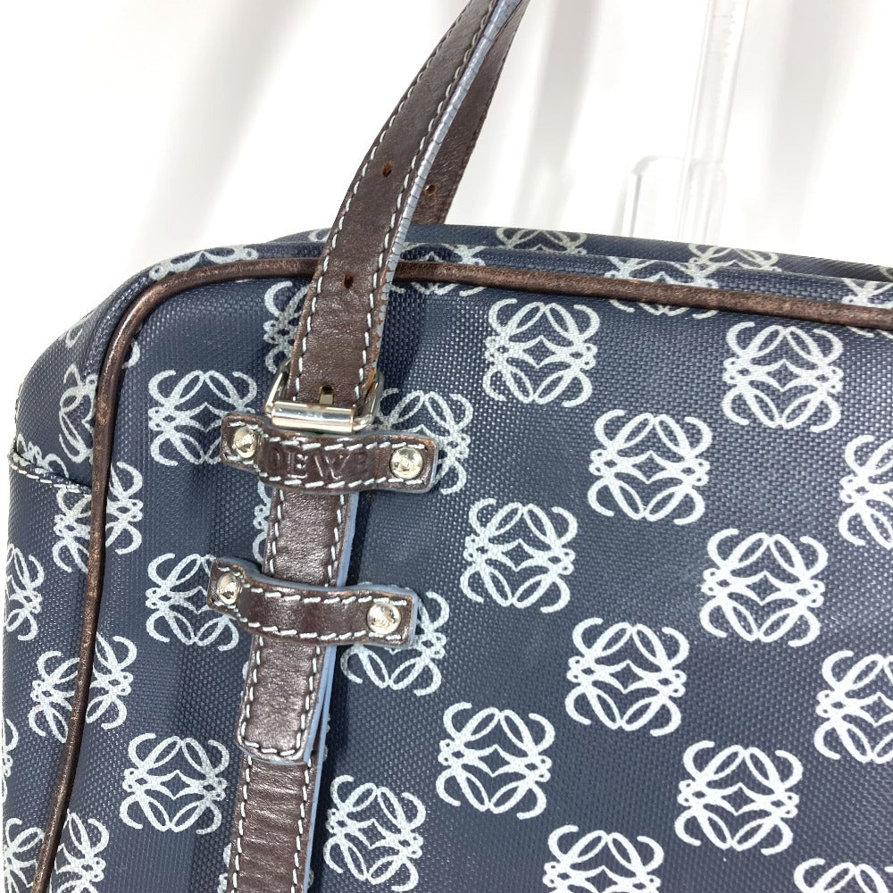 LOEWE アナグラム ロゴ カバン トートバッグ ハンドバッグ PVC/レザー ユニセックス ブルー