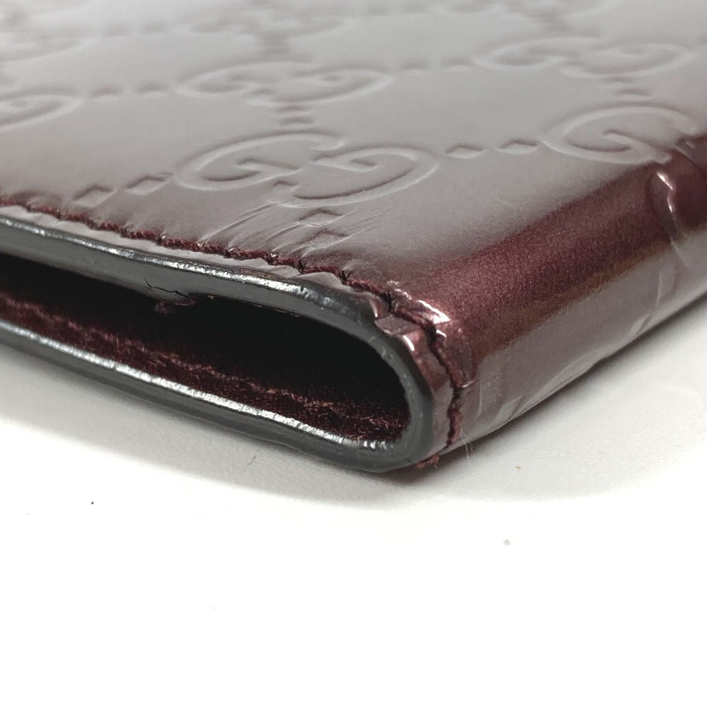 GUCCI 271476 GG ロゴ ステーショナリー 手帳 メモ帳 ケース ノートカバー レザー ユニセックス パープル