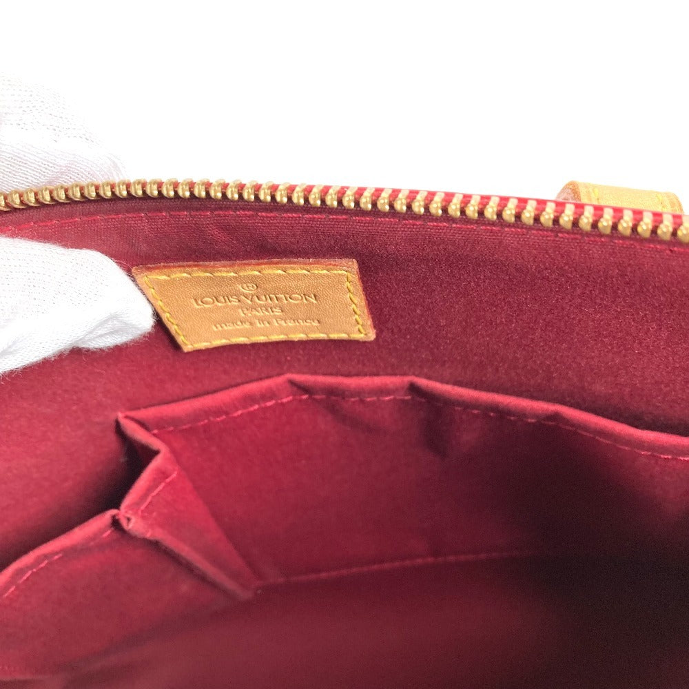 LOUIS VUITTON M93583 モノグラムヴェルニ ヴェルビューPM ベルビューPM 肩掛け カバン トートバッグ ショルダーバッグ モノグラムヴェルニキャンバス レディース ポムダムール レッド