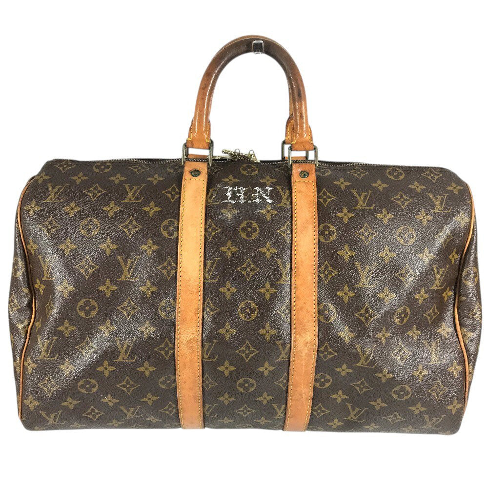LOUIS VUITTON M41428 Monogram Keepall 45 Travel Bag, Handbag, Boston Bag, Monogram Canvas, Unisex, Brown